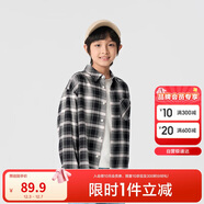 巴拉巴拉童裝兒童襯衫2025女童男童上衣格紋襯衣春裝親子百搭209125102201