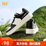 361°運動(dòng)女鞋秋冬季透氣開(kāi)學(xué)厚底增高小白休閑板鞋子女682426611-4