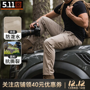5.11（TACTICAL SERIES ）城市輕戶(hù)外戰術(shù)褲格子布防潑水511長(cháng)褲時(shí)刻待命ABR工裝褲74512 卡其色（直筒型） 30-30腰圍2尺3-2尺4褲長(cháng)約103CM