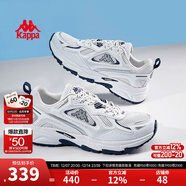 KAPPA卡帕男鞋運動(dòng)老爹鞋子男2025冬季新款百搭增高鞋男情侶休閑跑步鞋 經(jīng)典白 35 (220mm)