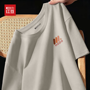 紅豆（Hodo）【純棉親膚打底】t恤男短袖上衣夏季圓領(lǐng)微寬松青年男女基礎體恤