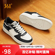 361°運動(dòng)男鞋秋冬季學(xué)生復古厚底增高小白休閑板鞋子男672426615-4