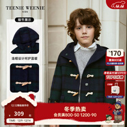 Teenie Weenie  Kids小熊童裝秋冬款男女童保暖雙面呢羊毛連帽大衣 混色 160 cm