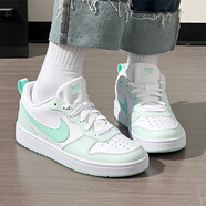 耐克（NIKE） 女鞋 26春季季新款運動(dòng)鞋時(shí)尚大童休閑鞋低幫耐磨板鞋女 COURT-翡翠綠/曬圖退10 36