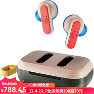 SKullcandy骷髏頭 Dime 2 真無(wú)線(xiàn)入耳式藍牙耳機 適合健身房 運動(dòng)和游戲 IPX4 防汗防塵 美國直郵 Multicolour