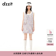 DZZIT【爆款補單】花包小香裙地素夏季粗花呢小香風(fēng)吊帶背心連衣裙 花色（批次2） M