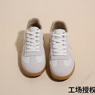人本（RENBEN）德訓鞋男女女款2025年秋季新款復古阿甘鞋休閑運動(dòng)板鞋男女鞋 米色 41 男款