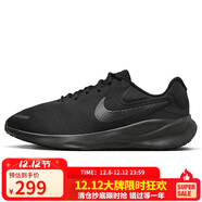 耐克NIKE跑步鞋男子緩震寬版REVOLUTION 7運動(dòng)鞋FB8501-001黑44
