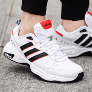 阿迪達斯 （adidas）老爹鞋男鞋neo休閑鞋秋冬季新款運動(dòng)鞋輕便男士跑步鞋 白色/黑色/紅色EG2655 36.5