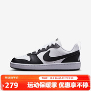 耐克（NIKE）男女運動(dòng)鞋court潮流低幫板鞋休閑鞋DV5456-131 黑/白 38.5