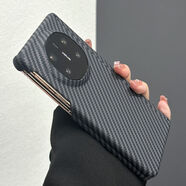 頂競雙中軸保護適用華為mateX5/X6手機殼MateX7榮耀MagicV5拼色三星ZFold7/6磁吸充電X3折疊碳纖維紋套 [黑色]碳纖維紋雙中軸保護殼（內置磁吸） 華為MateX6
