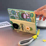 華為（HUAWEI）適用原裝matex6手機殼新款折疊屏手提matex5保護殼典藏版保護套防摔殼膜一體X3外殼網(wǎng)紅皮質(zhì)支架女 【鉸鏈全包】青蛙后殼+殼膜一體前框+支架+手提+珍 華為 Mate X3