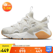 耐克NIKE女子休閑鞋氣墊HUARACHE秋款運動(dòng)鞋DQ8031-101頂峰白38