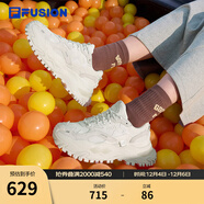 FILA FUSION斐樂(lè )女鞋BIANCO老爹鞋季新款硬糖鞋休閑鞋厚底運動(dòng)鞋女 棉花糖/銀-MM 35.5