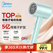 美的（Midea）5億等離子護發(fā)電吹風(fēng) 家電國家補貼吹風(fēng)筒 1800W大功率 負離子吹風(fēng)機 FJ308 節日/生日禮物推薦