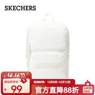 斯凱奇（Skechers）雙肩包男女簡(jiǎn)約雙肩背包電腦包運動(dòng)休閑包 L320U196 棉花糖白/0074 99