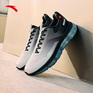 安踏（ANTA）彈力膠丨緩震跑鞋男氣墊回彈跑步鞋男子透氣運動(dòng)鞋男鞋112615501 沙?；?基礎黑-3 40.5