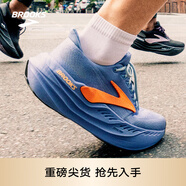 布魯克斯（BROOKS）Glycerin甘油MAX 超級甘油男女跑步鞋透氣緩震專(zhuān)業(yè)運動(dòng)鞋慢跑鞋 男款 鄉村藍/冬季藍/桔紅 45.5