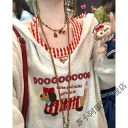 茶小阿泰甜了叭【甜美套裝】學(xué)院格子V領(lǐng)衛衣兩件套INS加絨韓版上衣 花灰色【兩件套】薄款 XL 關(guān)注店鋪 優(yōu)先發(fā)貨