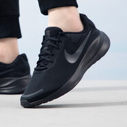 耐克（NIKE）男鞋夏季新款緩震運動(dòng)鞋夜跑鞋子輕便簡(jiǎn)約網(wǎng)面透氣休閑鞋跑步鞋 FB8501-001/全黑革命/輕型跑鞋 44