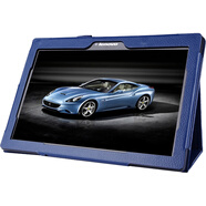 聯(lián)想天驕適配聯(lián)想Lenovo Tab2 A10-70F/LC皮套TB3-X70N防摔10.1寸外殼TB2-X30M平板電腦保護套全包邊框書(shū)本 深藍 聯(lián)想Tab2 A10-70F/X30F/TB-X1