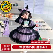 G.DUCKKIDS庫洛米衣服女童兒童連衣裙夏季洛麗塔公主裙生日裙子春秋圣誕服裝 單件黑色連衣裙【春秋款】 150 建議身高140-150cm11-12歲