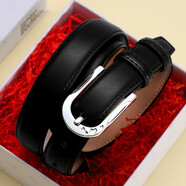 卡帝樂(lè )鱷魚(yú)（CARTELO）女士皮帶休閑腰帶簡(jiǎn)約百搭牛皮裙帶細款褲腰帶自動(dòng)扣