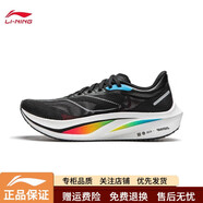 李寧（LI-NING）?科技飛電4 CHALLENGER跑步鞋女鞋碳板透氣減震回彈?絲運動(dòng)跑鞋 【飛電4C】黑色 40
