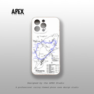 OLOEY紐博格林北環(huán)賽道紐北地圖賽車(chē)F1周邊潮流時(shí)尚保時(shí)捷911iphone蘋(píng) 2白色(透明邊框) 三星其他型號