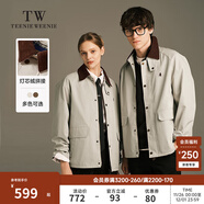 Teenie Weenie小熊男裝簡(jiǎn)約外套2025秋冬季新款休閑復古時(shí)尚潮流夾克 乳白色 L