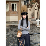 天啟世紀2025秋季新款法式氣質(zhì)風(fēng)設計感百搭寬松A字裙大擺裙連衣裙女 打底衫 L