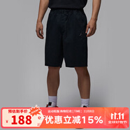 耐克（NIKE）短褲男2025夏季新款喬丹飛人寬松透氣五分褲 戶外訓練跑步運動褲 HF9336-010 2XL