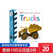【100選5】DK觸摸書 英文原版繪本 Baby Touch 嬰幼兒童英語啟蒙認(rèn)知紙板書 0-3歲親子互動共讀早教益智 感官訓(xùn)練繪本 綠山墻 【Baby Touch and Feel】小卡車