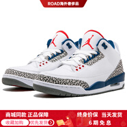 JordanAJ3retrotrueblue潮流中幫復古籃球鞋男款白藍色2016年版 40.5