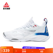 匹克態(tài)極音爆3.0籃球鞋實(shí)戰輕質(zhì)舒適包裹運動(dòng)鞋耐磨緩震比賽球鞋 【女款】激流配色-大白/暗藍 38