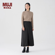 無(wú)印良品（MUJI）女式 燈芯絨 A字裙 長(cháng)半身裙女秋冬款裙子 美拉德BE09CC3A 深灰色 M (160/66A)