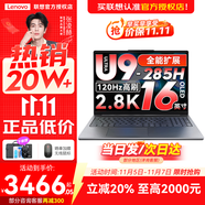 聯(lián)想小新16/小新Pro16GT AI元啟 2025新品可選補(bǔ)貼高性能輕薄筆記本電腦 學(xué)生手提辦公本 標(biāo)壓酷睿 Ultra9 32G 1T｜Pro16GT 國(guó)補(bǔ) 16英寸大屏