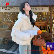 皮爾卡丹（pierre cardin）白色短款羽絨服女2025冬女士冬季女款輕薄巨好看的冬裝外套厚 品牌高端新品-【月光白】 XS 【建議105斤以下】