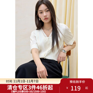 獨(dú)束大碼女裝2025夏季新品蕾絲花邊法式浪漫小衫微胖甜美顯瘦襯衫 藍(lán)色 XL （尺碼：3）