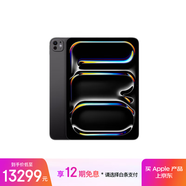 Apple/蘋(píng)果 iPad Pro 11英寸 M4芯片 2024年新款平板電腦(2T WLAN版/標準玻璃/MVVG3CH/A)深空黑色