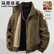 馬克華菲美式復古霧面pu皮夾克男士秋季潮流短款cleanfit正肩立領(lǐng)飛行外套
