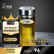 希諾玻璃杯單層加厚大容量家用辦公泡茶杯子男車(chē)載水杯XN-6016L 400mL