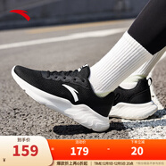 安踏（ANTA）運動(dòng)鞋女冬季革面防潑水跑步鞋減震女鞋休閑 【網(wǎng)面】黑/象牙白-1 39 (女)