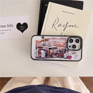 韓國CASETiF楊洋同款適用蘋(píng)果17/16promax殼新款iphone5plus防摔1 黑邊釜山 iPhone 13