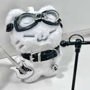 其他家高顏值10cm娃娃choker朋克娃衣?lián)u滾風(fēng)脖子頸帶bjd護目鏡娃用項圈 搖滾組合【護目鏡+項圈+白色吉他】