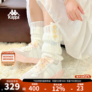 KAPPA卡帕女鞋厚底滑板鞋子女2025秋冬新款運動(dòng)休閑鞋軟底德訓鞋小粉鞋 經(jīng)典白/冷灰色 36