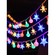 詠幻星星燈小彩燈閃燈串燈滿(mǎn)天星少女心led浪漫氛圍布置房間裝飾燈 50米400燈-太陽(yáng)能USB特大板雙充遙控款