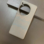 盾殼（duncoo）一加12凱夫拉手機殼芳綸纖維保護套碳纖商務(wù)風(fēng) 藍波浪紋火山口磁吸 一加12