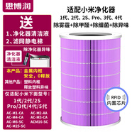 思博潤適配小米米家空氣凈化器濾芯（韓國E+H濾材）過(guò)濾網(wǎng) 1代/2代/2S/3代/4代/Pro M6A芯片版（180折濾紙+金屬內網(wǎng)+除霾除醛除菌