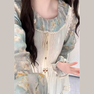 背帶裙女韓版學(xué)生巨好看的森系田園風(fēng)穿搭吊帶裙疊穿碎花連衣裙兩 背心裙【單裙】【秋日ootd穿搭一整套/早秋巨好看 S